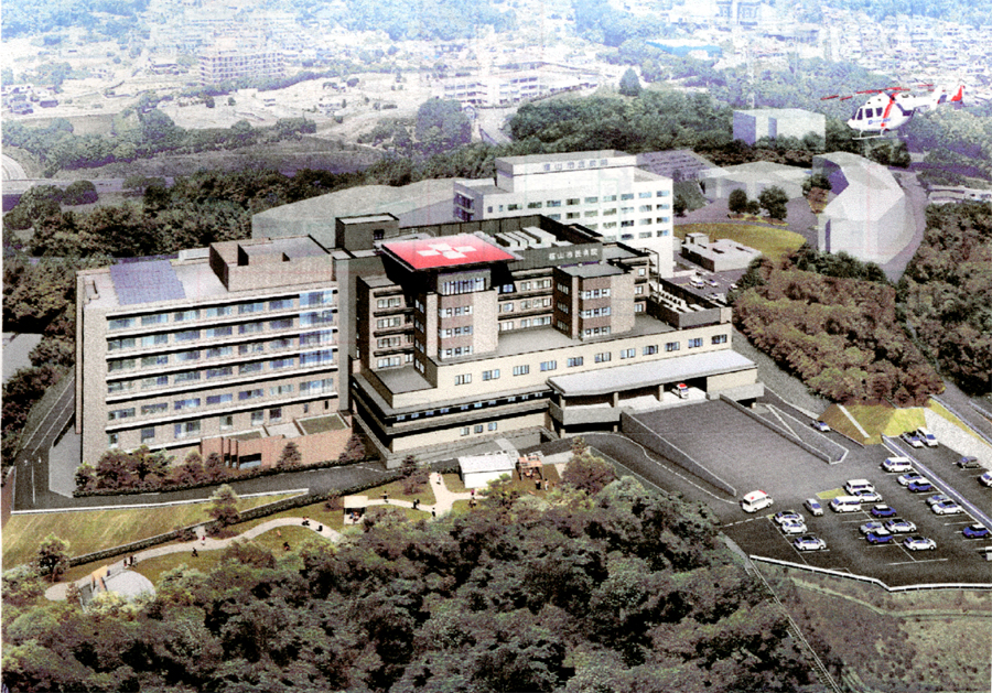 福山市民病院大規模増改築の基本設計プラン
