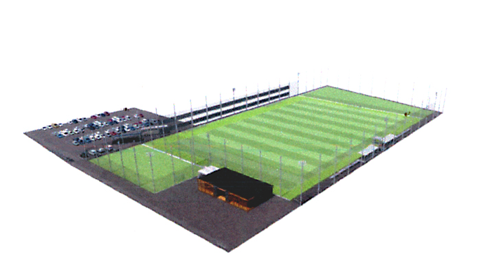 福山シティフットボールクラブ グラウンド建設へ記者会見
