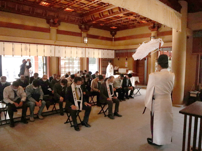 1年の安全を祈願 建災防福山