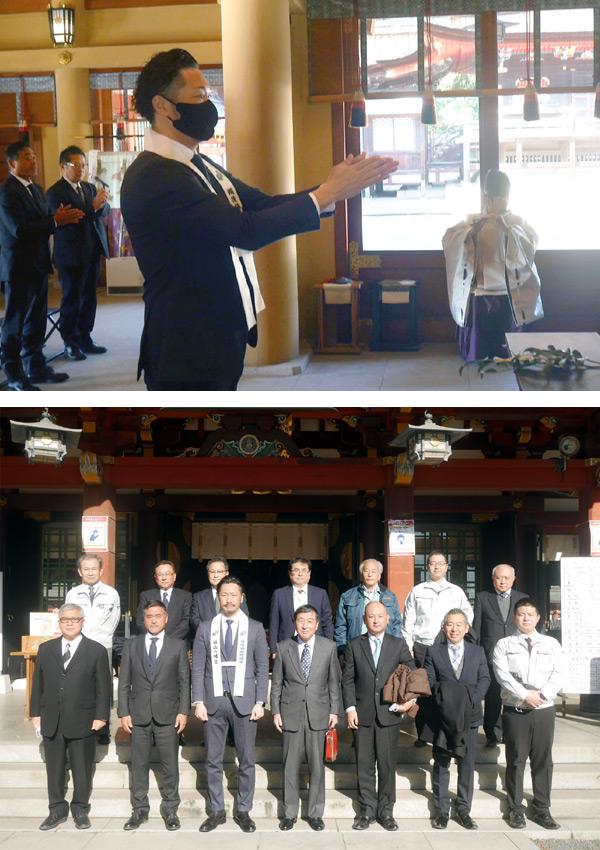 福山建設工業協会 決意新たに安全祈願