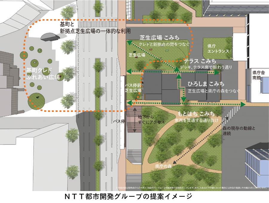 県庁舎敷地有効活用で最優秀にNTT都市開発グループ