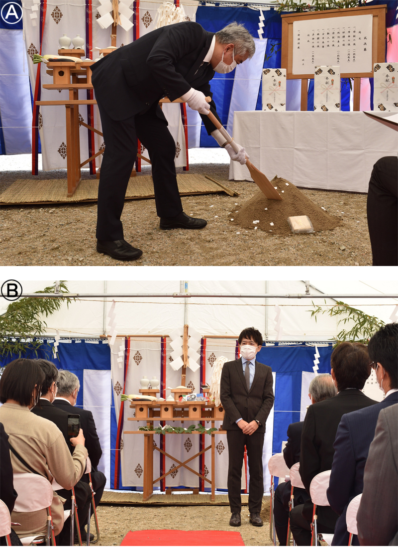 関西住建施工で地鎮祭 瀬戸田の新生福祉会