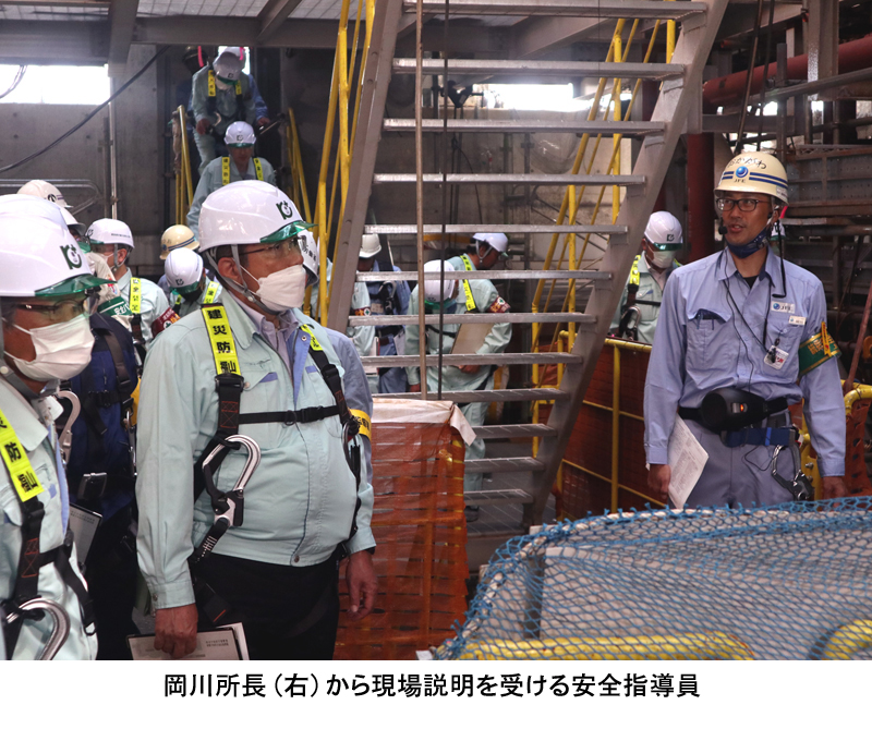 次期ごみ処理場建設現場で合同安全パト 建災防福山・労基署など