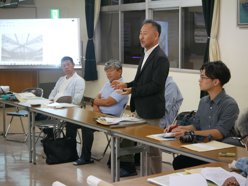 旧福山市体育館保存で住民説明 有志の会が開催