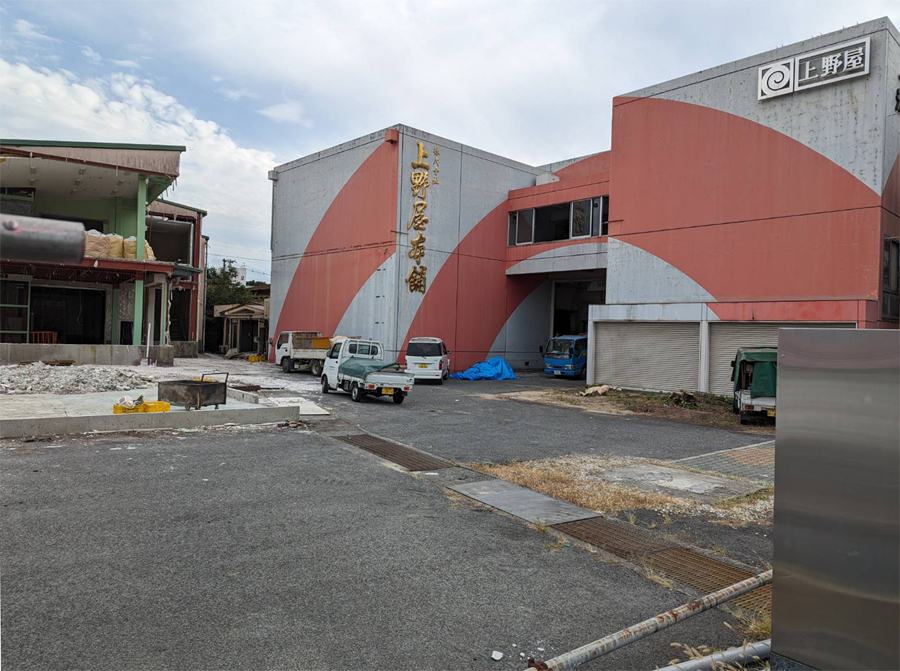 商業施設誘致検討 高須町の上野屋本舗廃業跡地